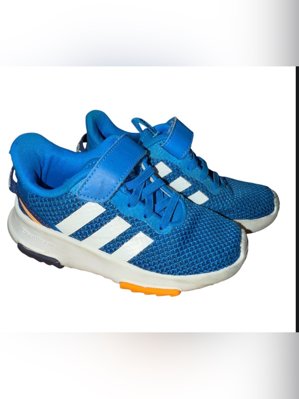 🔥 Adidas Racer Cloudfoam Unisex Toddler Sneakers Size 11k 🔥